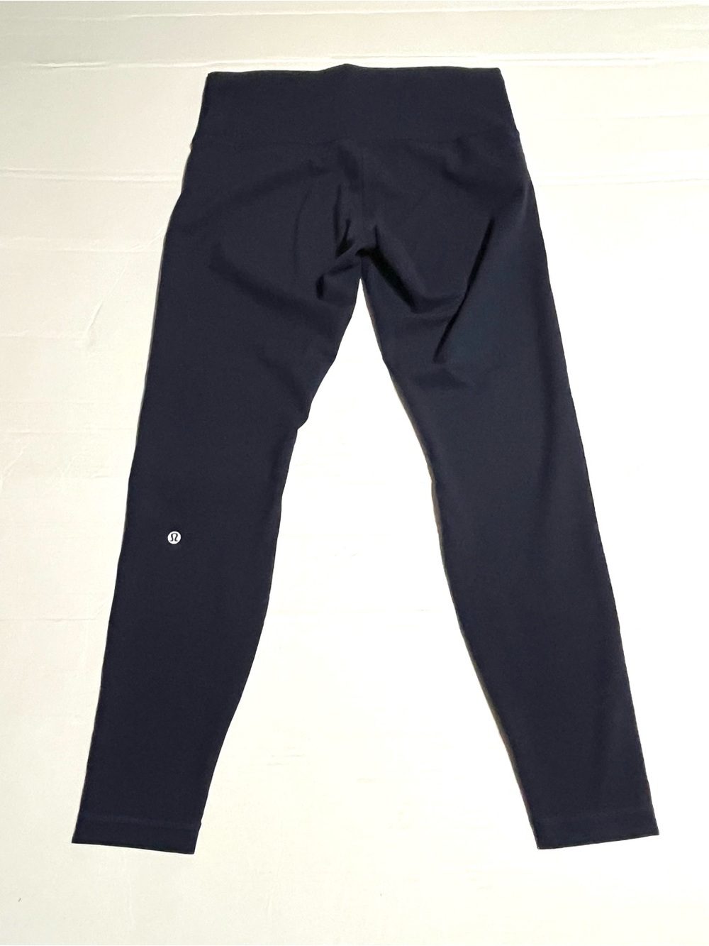 lululemon athletica Navy Blue Performance Leggings with Logo Tag